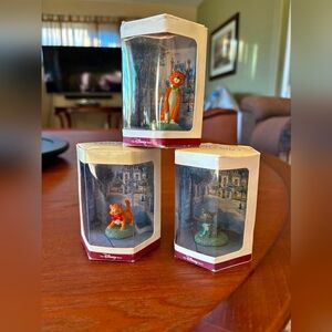 Disney Store ARISTOCATS Tiny Kingdom Figurines Set of 3 Miniatures